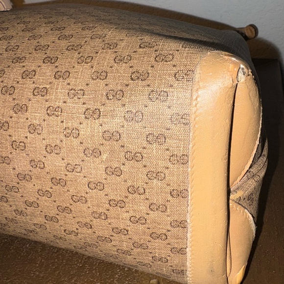 Gucci Brown Monogram Tote Bag Vintage - Picture 4 of 8
